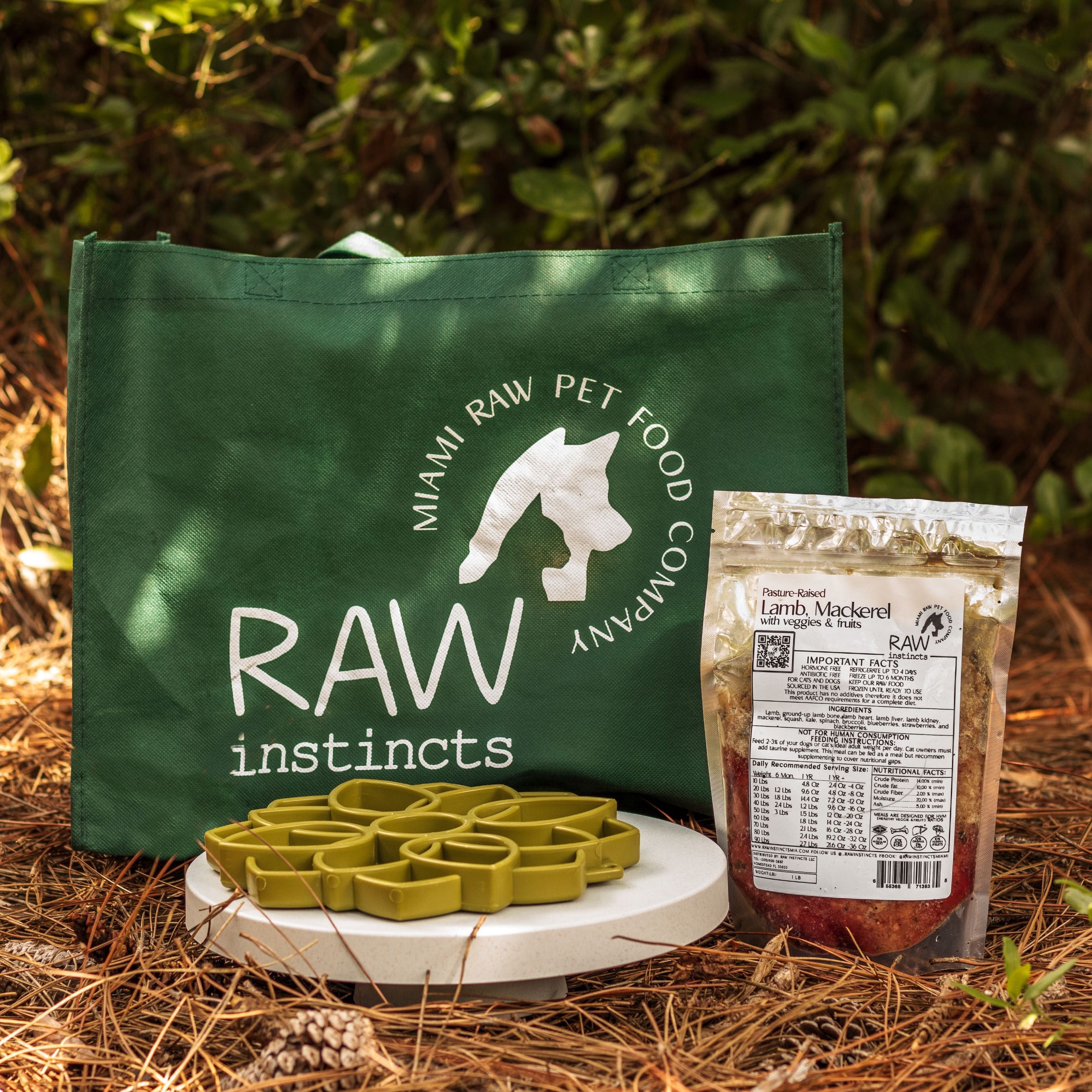 Lamb, Sardines + Veggies w Fruit Meal for Dogs & Cats | Raw Instincts – 1 lb